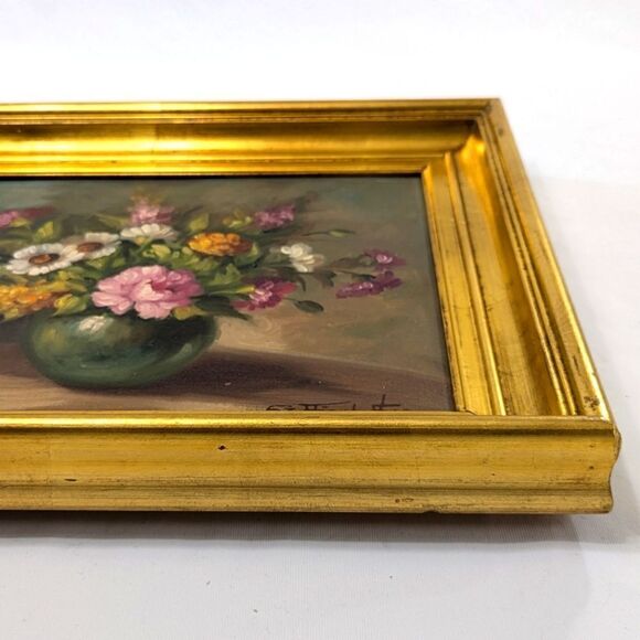 Floral Still Life Original Oil Painting - Picture 5 of 8